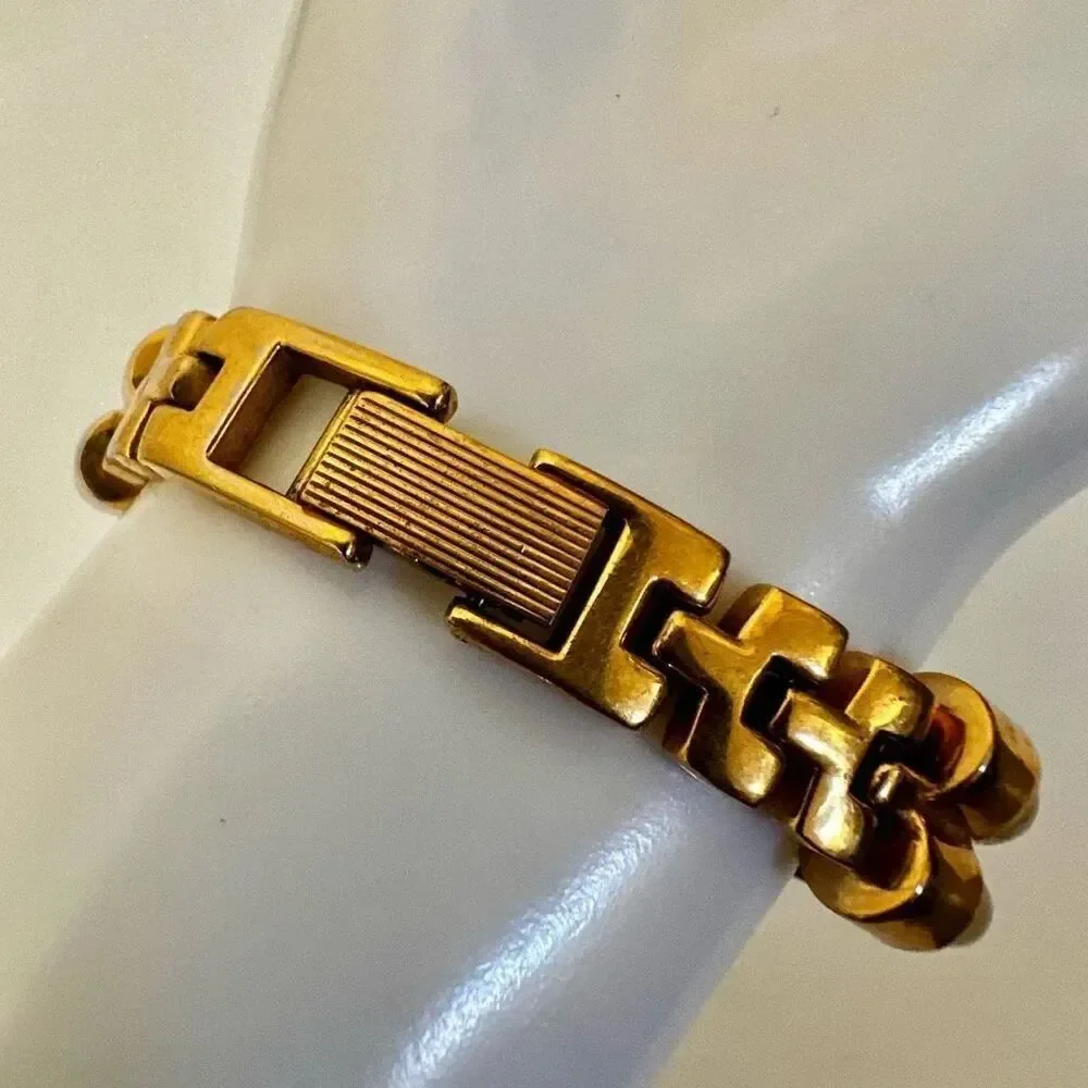 Avon faux tortoise vintage watch/ bracelet.